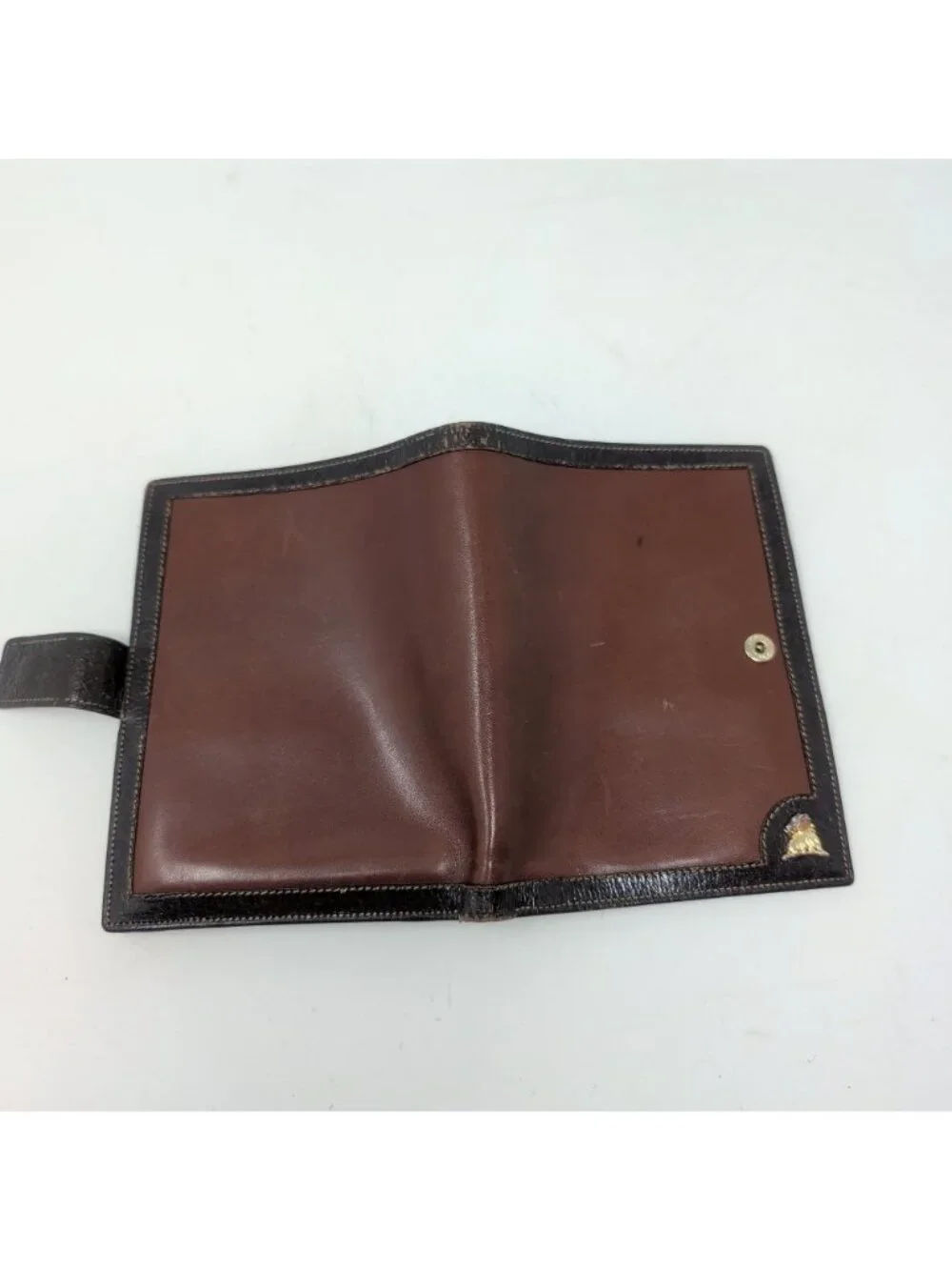 Vintage 60s Mark Cross Wallet Leather Brown